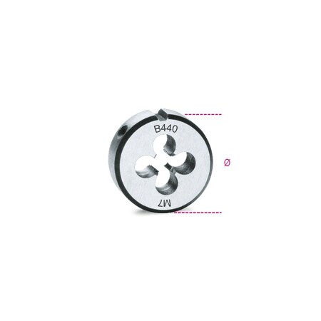 Beta Round Die, Coarse Pitch, 4mm 4400004